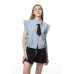 Semi-pleated skirt